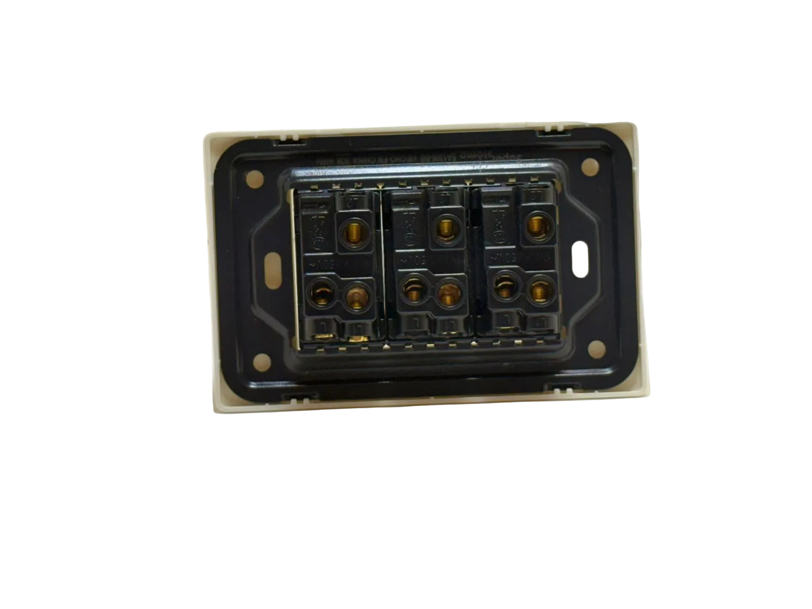 PLACA  CON  3  INTERRUPTORES  DE  ESCALERA  DE  1  MÓDULO Imagen secundaria del producto