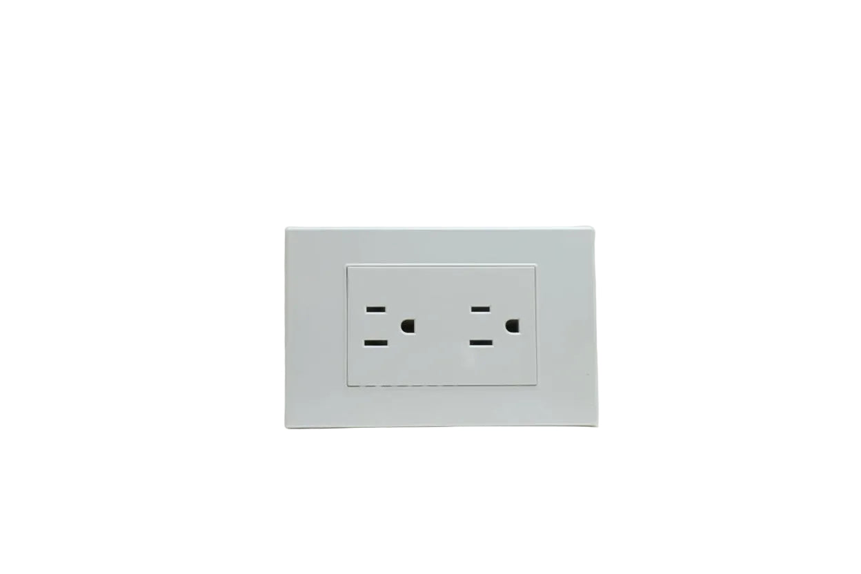 PLACA  CON  CONTACTO  DUPLEX  DE  1.5  MÓDULOS Imagen principal del producto