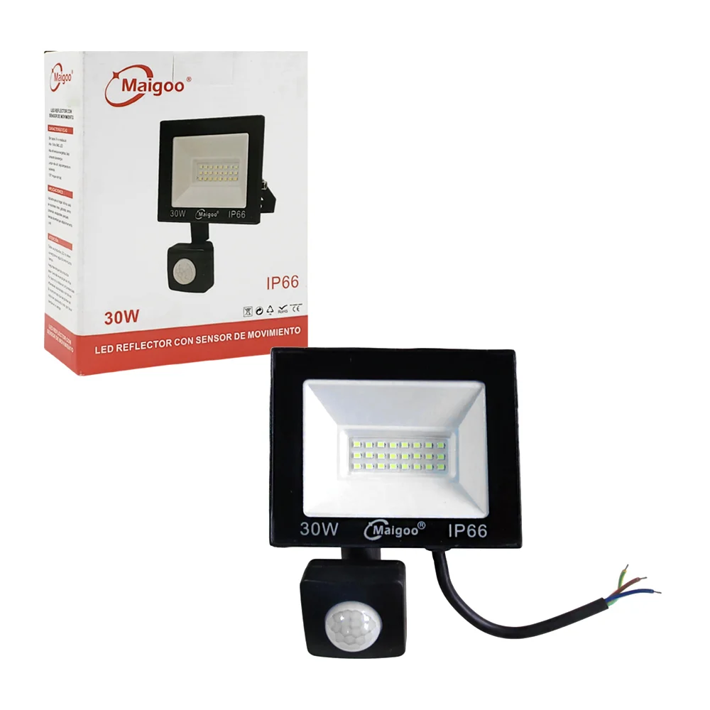 REFLECTOR MULTIVOLTAJE CON SENSOR DE MOVIMIENTO 30W Imagen principal del producto