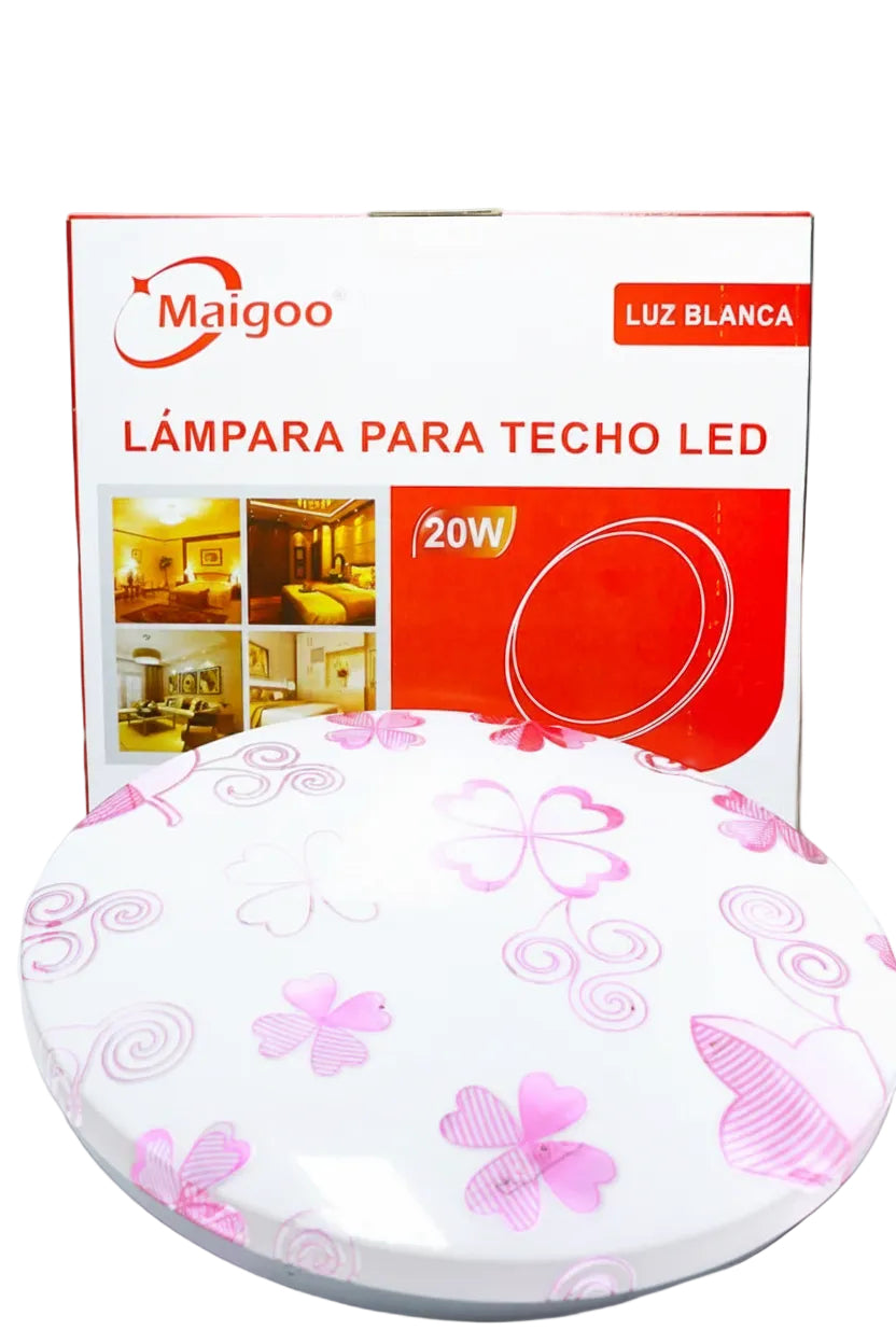 LAMPARA DE TECHO-1 20W (ROSA) Imagen secundaria del producto