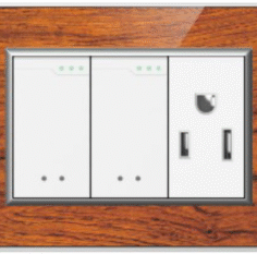 Placa Plata Madera