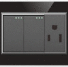 Placa Plata Negro